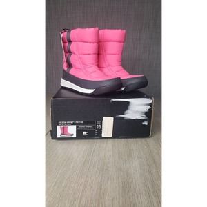 New in box SOREL childrens WHITNEY II PUFFY MID US size 13 tropic pink